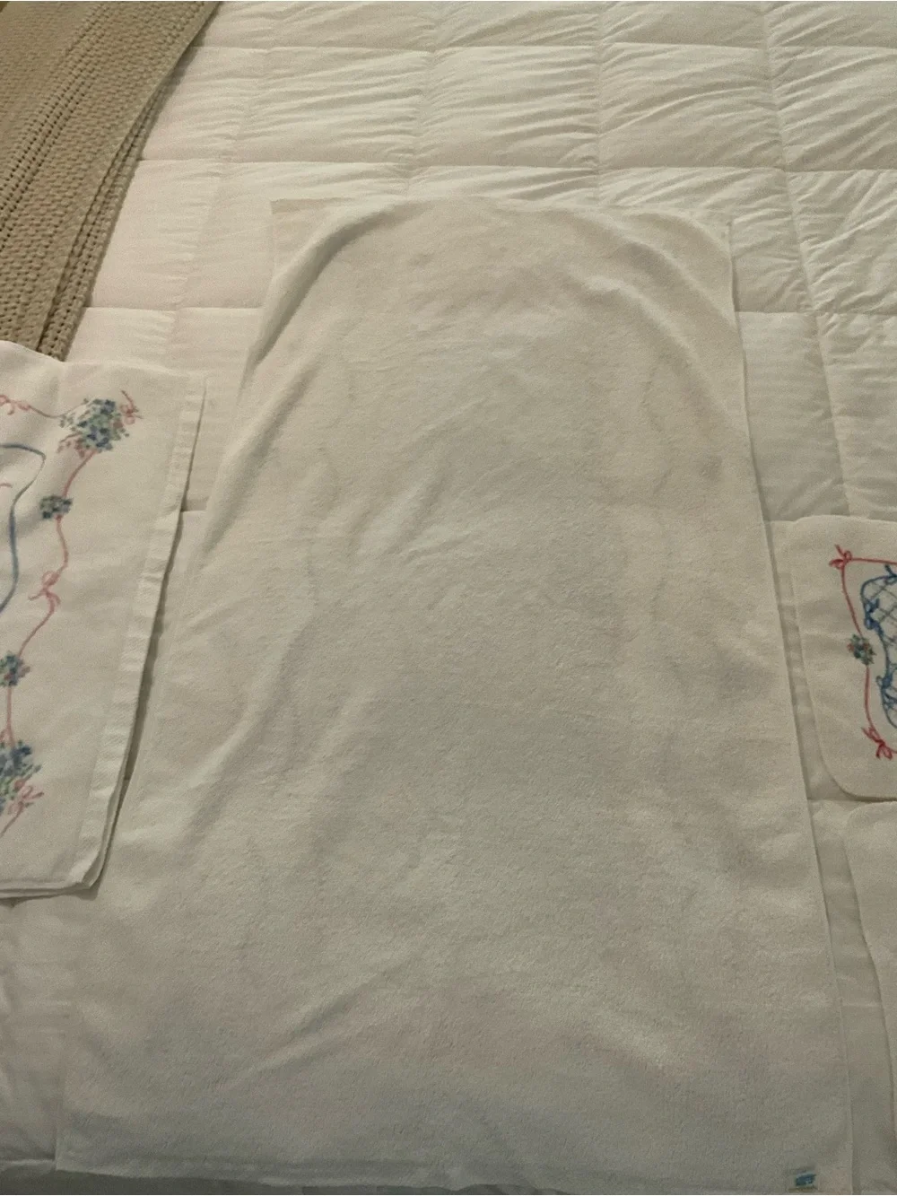 Vintage Springmaid Floral 4 piece set 2 Towels and 2 wash cloths cottagecore